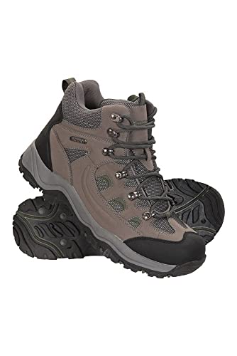 Mountain Warehouse Botas para Hombre Adventurer - Zapatillas de Tela y sintéticas para Caminar, Extra Grip, Otoño, Invierno Calzado para Hombre Caqui 42