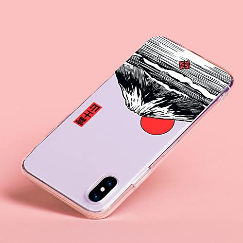 Movilshop Funda para [ Xiaomi Mi 11 Lite - Mi 11 Lite 5G ] Dibujo Japones [ Monte Fuji ] de Silicona Flexible Transparente Carcasa Case Cover Gel para Smartphone.