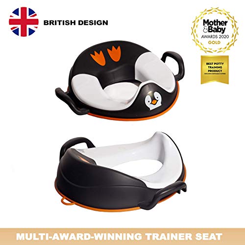 My Little Trainer Seat - Pinguino Asiento Reductor de Inodoro Infantil de Aprendizaje - Entrenamiento de WC para niños pequeños - bebés