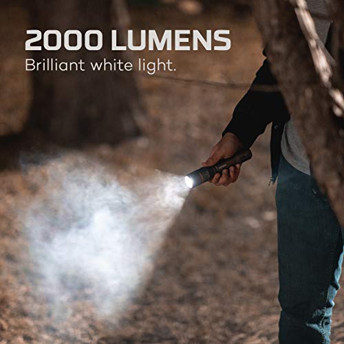 NEBO Davinci Potente linterna LED de mano | Linterna impermeable recargable | Disponible en 1000, 2000, 3500, 5000 lúmenes | 2000 lúmenes