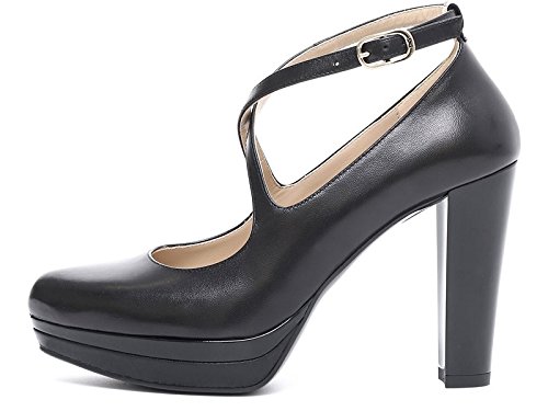 NeroGiardini A719640DE Zapatos De Salón Mujer De Piel - Negro 40 EU