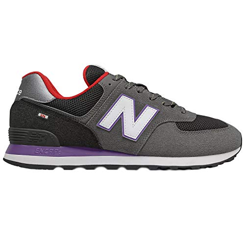 New Balance Men's Iconic 574 Sneaker (Prism Purple with First Light, Numeric_8)