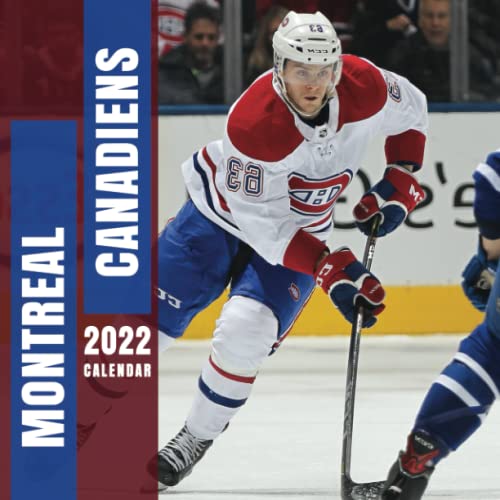 NHL Montreal Canadiens calendar 2022: January 2022 - December 2022 OFFICIAL Squared Monthly Calendar, 12 Months | BONUS 4 Months 2021