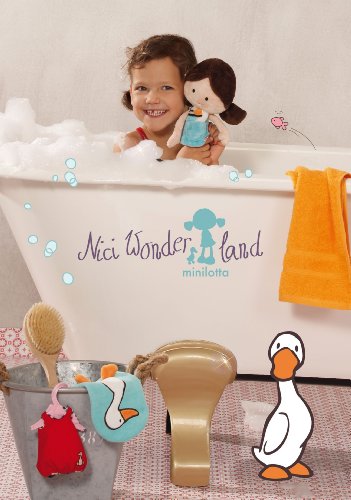 NICI - Wonderland, Traje de baño con bolsito para muñeca (34939)