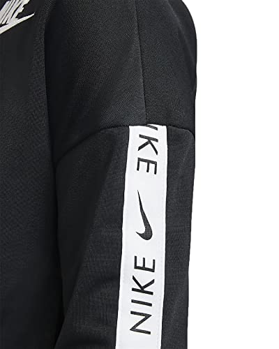 NIKE G NSW TRK Suit Tricot Tracksuit, Niñas, Black/White, XS