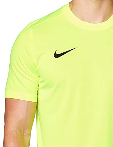 Nike M Nk Dry Park Vii Jsy Ss - Camiseta De Manga Corta Hombre, Amarillo (Volt/Black), S, Unidad