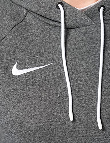 Nike Park 20 - Sudadera con Capucha, Mujer, Gris (Charcoal Heather/White/White), S