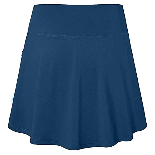NP Faldas de tenis para mujer Correr pantalones cortos elásticos deportivos bolsillos de golf pantalones cortos, azul, 52