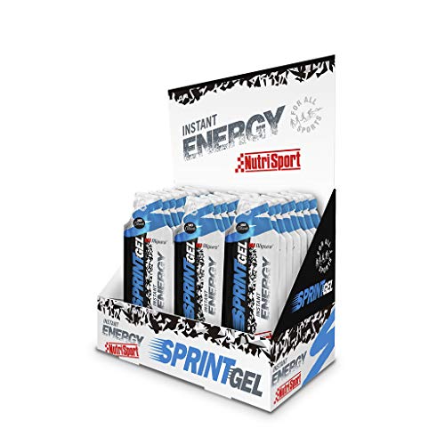 Nutrisport - Sprint Gel, Energía Rápida, Azúcares de Rápida Absorción, Acido Lipoico, Caja de 24, 24x30 gr