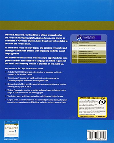 Objective Advanced Workbook with Answers with Audio CD: Poziom C1