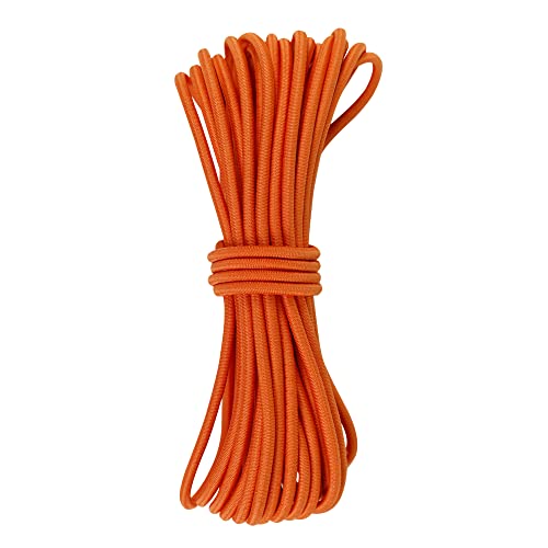 Okaei Cordón de goma 5 m – goma redonda de alta calidad, extra fuerte en 3 mm 11 colores – Naranja