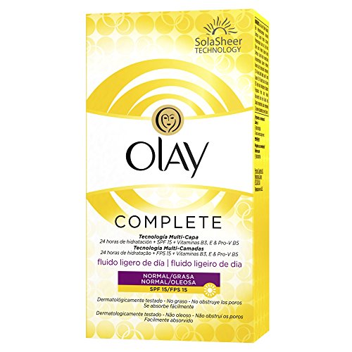 Olay Complete 3 en 1 Fluido hidratante ligero de día con SPF15 (pieles normales/grasas) - 100 ml