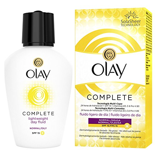 Olay Complete 3 en 1 Fluido hidratante ligero de día con SPF15 (pieles normales/grasas) - 100 ml