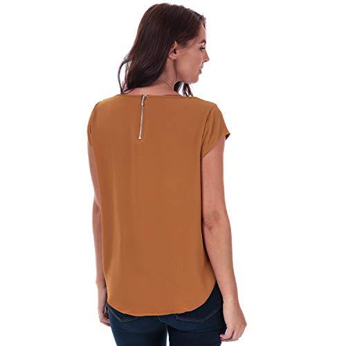 Only Onlvic S/s Solid Top Noos Wvn Camiseta, Marrãƒ³n (Brown), 34 para Mujer
