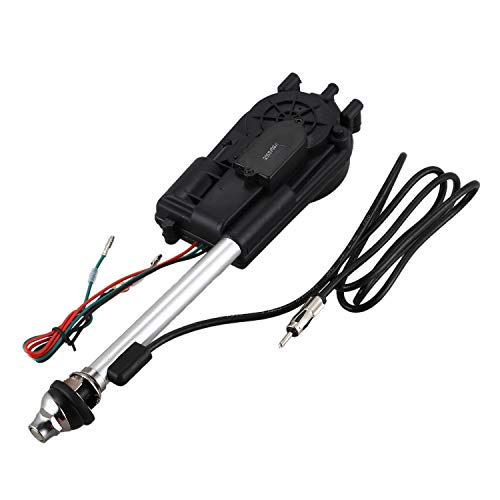 OVBBESS Kit de antena eléctrica para coche de antena de potencia automática, color negro