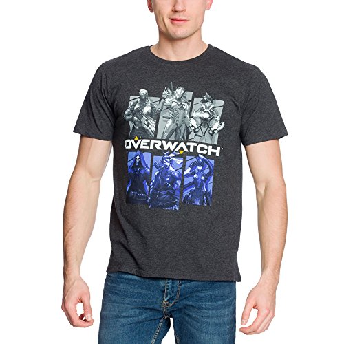 Overwatch Camiseta Bring Your Friends Gris algodón - S