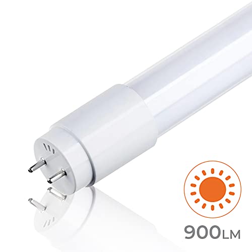 Pack 10x Tubo de LED 60 cm, 9W. Color blanco frio (6000K), T8 Standard.