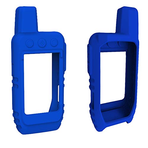 Pack de protección para Garmin Alpha 200 protector de Pantalla irrompible y Funda silicona (Azul)