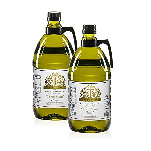 Pagos de Toral - Pack de 2 Botellas Aceite de Oliva Virgen Extra “Cosecha Selecta” de 2 litros - AOVE - Variedad Picual - Procedente de Úbeda (Jaén) - Cosecha Noviembre. Extracción en frio