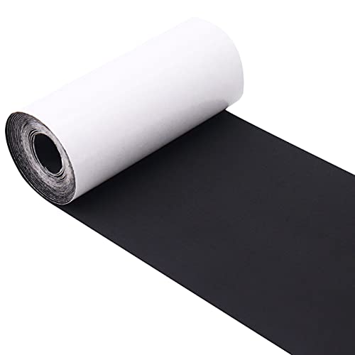 Panngu Parches autoadhesivos de nailon profesional para reparación de ropa, chaqueta de plumón, tienda de ropa (7,6 cm x 200 cm), color negro