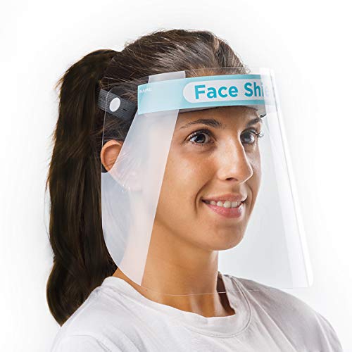Pantalla Protección Facial Sonaprotec - Protector Facial Antivaho. Talla Niños y Adultos. Visera Protectora para la Cara Face Shield Fabricadas en España - Talla Pequeña - Pack 1