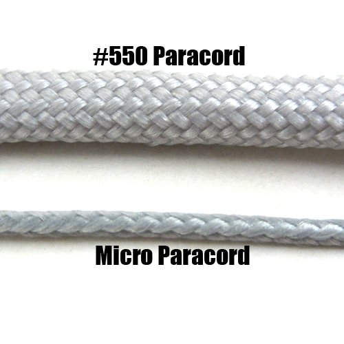 PARACORD PLANET Micro Cord 1,18 mm de diámetro 125 pies Carrete de cordón Trenzado - Disponible en una Variedad de Colores Fabricado en los EE. UU. (Negro)