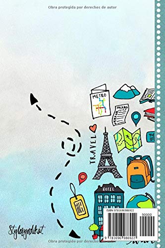 Paris Diario de Viaje: Libro de Registro de Viajes Guiado Infantil - Cuaderno de Recuerdos de Actividades en Vacaciones para Escribir, Dibujar, Afirmaciones de Gratitud para Niños y Niñas