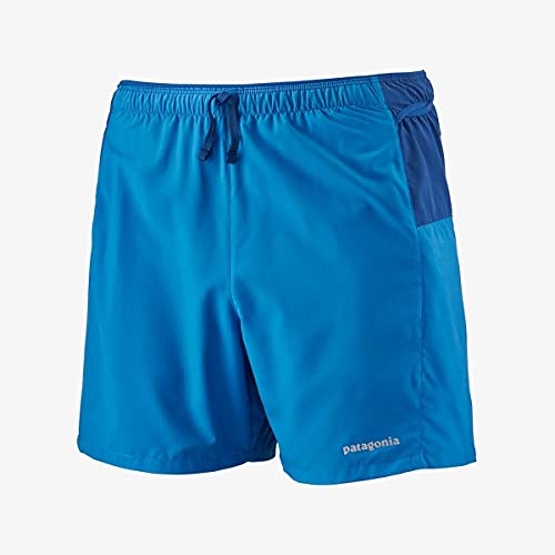 Patagonia M's Strider Pro Shorts-5 in. Pantalón Corto, Hombre, Andes Blue, L