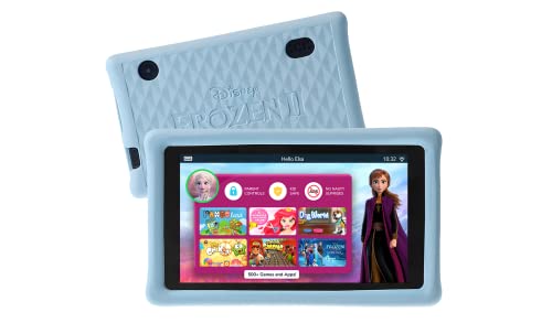 Pebble Gear kids tablet 7 "- Disney Frozen 2 pad con estuche protector para niños, control parental completo, filtro de luz azul para niños, más de 500 juegos, apps y e-books, Wi-Fi, 16 GB