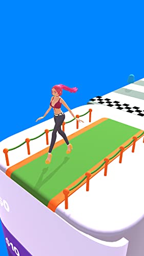Perfect Hair Women Challenge game & run as long hair runner over bridge sky race to bounce and rob hair collect master 3d over the sonic makeover paper track to fold hair game jump running games 2021