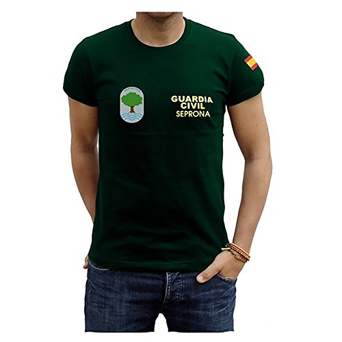 Piel Cabrera Camiseta Guardia Civíl Seprona (M, Verde)