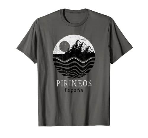 Pirineos Vintage Montañas Senderismo Camping España Retro Camiseta