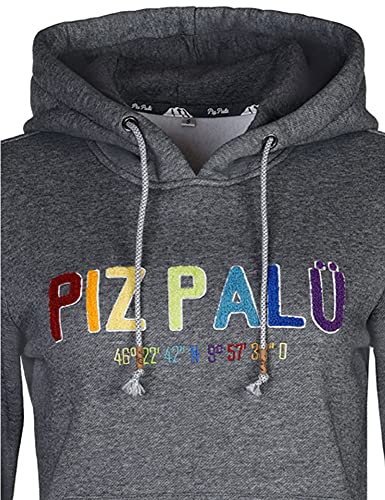 Piz Palü Sudadera con capucha para mujer Pleß | 010028 – Gris – Sudadera deportiva para mujer, Gris oscuro, M