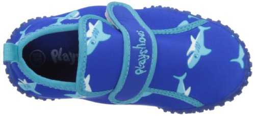 Playshoes Zapatillas de Playa con protección UV Tiburón, Zapatos de Agua Unisex Niños, Azul (Blau 7), 20/21 EU
