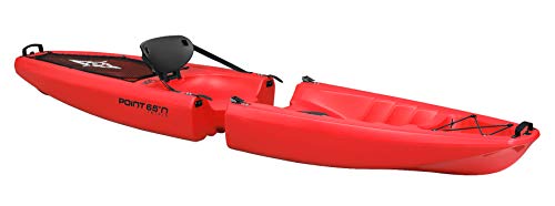Point65°N Falcon Solo Kayak rígido modulable (Separable), Unisex Adulto, Rojo, (1 Place)