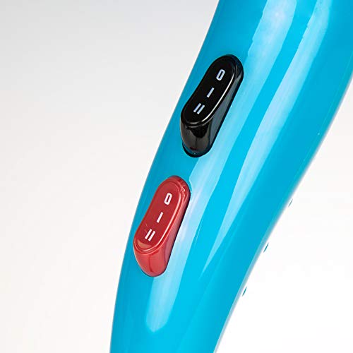 POSTQUAM ID Italian Design | Secador de Pelo Profesional 3 Modos de Calor, 2 Velocidades de Color Azul - 2200W, 8432729060928