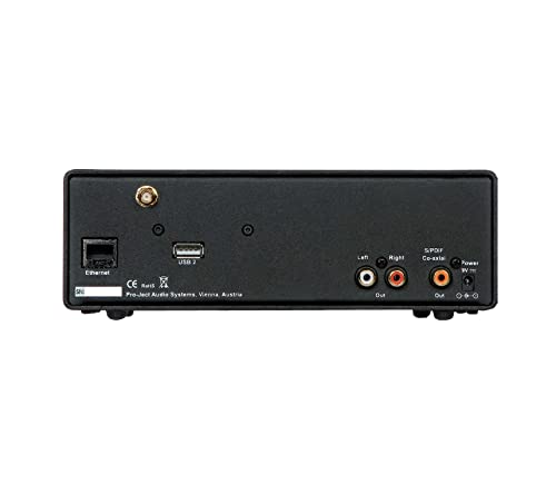 Pro-Ject Stream Box DS Net - Transmisor de Audio Digital (Wi-Fi, Ethernet Incorporado, Plateado, 802.11b, 802.11g, 206 mm, 194 mm, 72 mm, 2,6 kg)