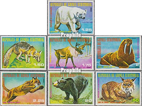 Prophila Collection Äquatorialguinea 1239-1245 (Completa.edición.) 1977 De América del Norte Animales (Sellos para los coleccionistas) mamíferos