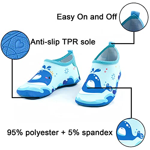 PTHTECHUS Niño Zapatos de Agua Sandalias Descalzas Barefoot Calcetines Respirable Secado rápido Sandalias Nadar Proteger Los Pies Niños