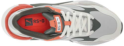 PUMA Men's Rs-G Golf Shoe, Vaporous Gray-Thyme-Pureed Pumpkin, 9.5