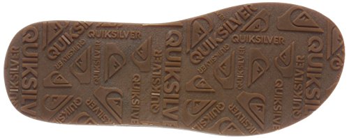 Quiksilver Carver Nubuck-Sandals For Men, Zapatos de Playa y Piscina Hombre, Negro (Solid Black Sbkm), 43 EU