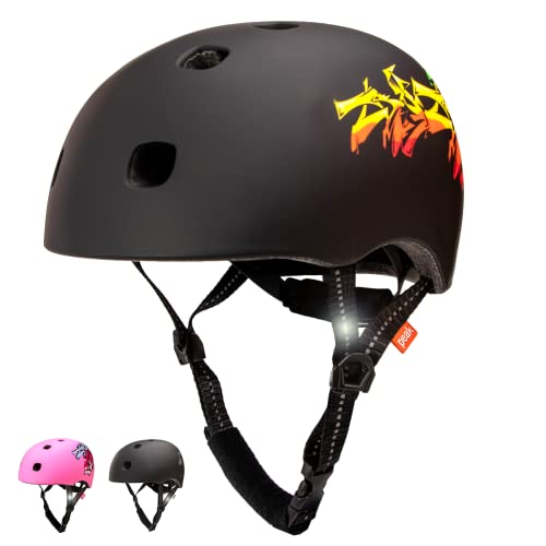 Ramp Skater Helmet (Black Grafitti, M/L)
