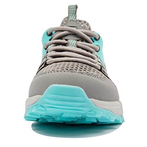 Ranberone Zapatos de Deporte al Aire Libre Antideslizantes para Mujer Zapatos de Agua de Malla Transpirable Zapatos de Senderismo Zapatos para Caminar de Verano Azul 44
