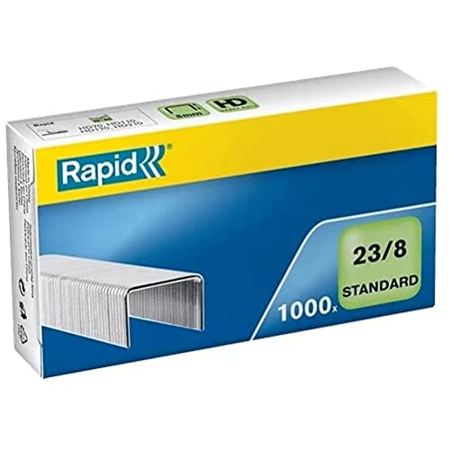 RAPID 24869200 - Caja 1000 grapas 23/8 mm Standard galvanizada