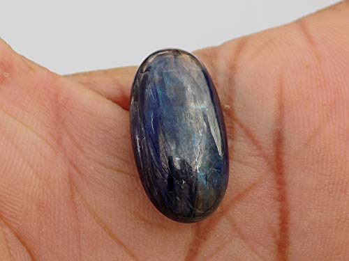 RASIYO Blue Kyanite Cabochon, Natural Kyanite, Oval Shape 17ct Translucent Cabochon 21x11x6mm, 20K-0070