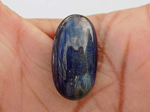 RASIYO Blue Kyanite Cabochon, Natural Kyanite, Oval Shape 17ct Translucent Cabochon 21x11x6mm, 20K-0070