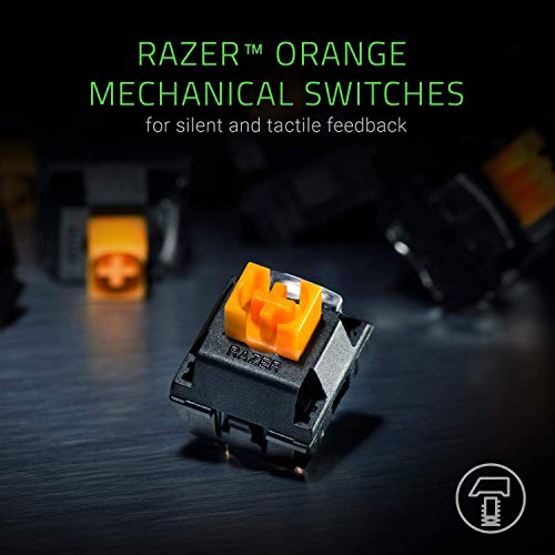 Razer BlackWidow Lite (Orange Switch),Teclado, US - Interruptores Silenciosos, Negro