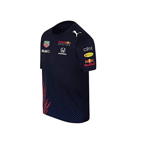 Red Bull Racing Official Teamline Camiseta, Niños 4 años- Original Merchandise