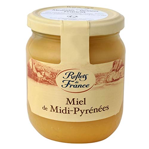 Reflets de France- Miel de Midi - Pyrénées - Miel de flores Mediodía Pirineos - 375 Gramos