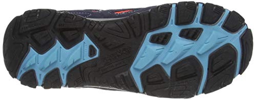 Regatta Holcombe Iep Low' Waterproof Eva Footbed Rubber Outsole Walking Shoes, Zapatillas para Caminar, Armada/Coral ardiente, 33 EU